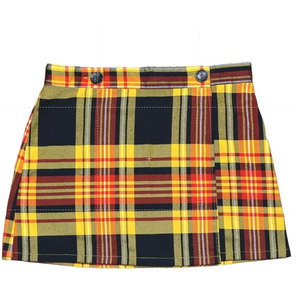 Forever 21 Plaid Mini Wrap Skirt – Size Large - Picture 6 of 6
